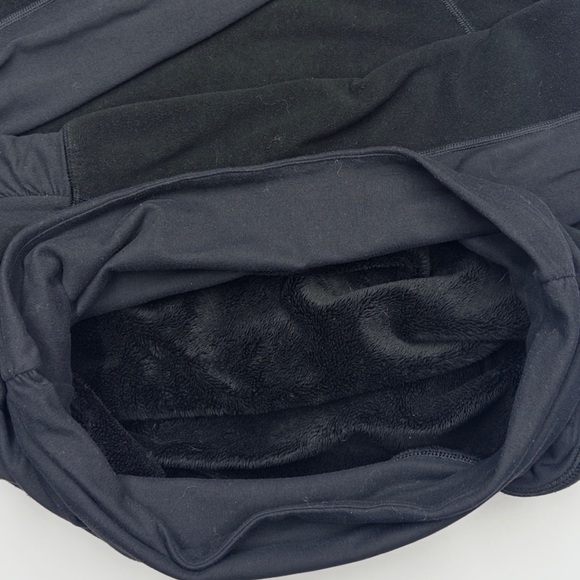 Lululemon Women’s Don’t Hurry Be Happy Fleece Cowl Neck Hoodie Black Size 6 - Picture 10 of 13